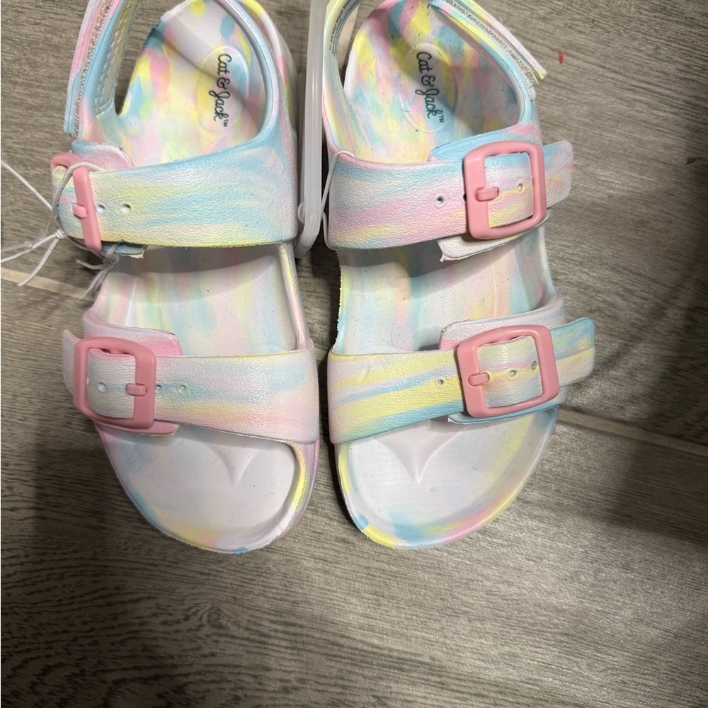 Cat & Jack Pink Sandals with Adjustable Straps